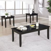 Furniture of America CM4544BK-3PK Lodivea - 3 Piece Table Set - Black