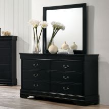 Furniture of America CM7966BK-D Louis Philippe - Dresser - Black