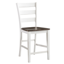 Intercon KA-BS-669W-GWH-K24 Kona - Ladder Stool - Gray / White