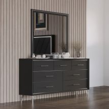 New Classic 00-B1891-DM New Classic 00-B1891-DM Ava - Dresser & Mirror - Black