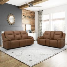 Liberty Furniture 7018BU-UPH-SOLO Callihan - Sofa & Loveseat - York Butternut