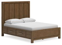 Signature Design by Ashley® B974B4 Cabalynn - Light Brown - Queen Panel Bed With Storage
