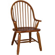 Liberty Furniture 17-C2051 Treasures - Bow Back Arm Chair - Rustic Oak