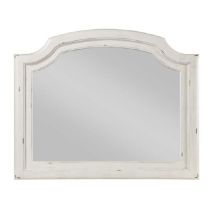 ACME BD01435 Jaqueline - Mirror - Light Gray Linen & Antique White Finish
