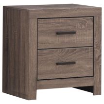 CoasterEveryday 207042 Brantford - 2-Drawer Nightstand - Barrel Oak