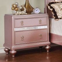 Furniture of America CM7170RG-N Avior - Nightstand - Rose Gold