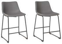 Ashley Furniture D372-824 Ashley Furniture D372-824 Centiar - Upholstered Barstool (Set of 2) - Gray