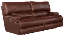 Jackson Furniture Industries 64581-1283/19-3083/19 Jackson Furniture Industries 64581-1283/19-3083/19 Wembley - Italian Leather Match Power Layflat Reclining Sofa With Power Adjustable Headrest - Walnut