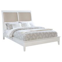 Coaster Fine Furniture 223471KW Bexhill - Upholstered California King Panel Bed - White