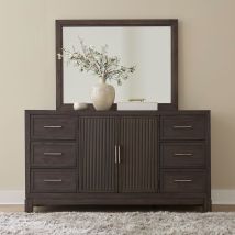 Liberty Furniture 313-BR-DM Modern Edge - Dresser & Mirror - Caffe