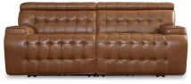 Signature Design by Ashley® U92708S1 Temmpton - Chocolate - 2-Piece Power Reclining Sectional Loveseat