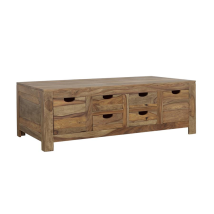CoasterElevations 723888 Esther - 6-Drawer Solid Wood Coffee Table - Natural