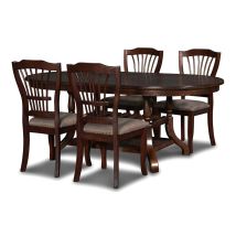 New Classic 40-2541-D4C Bixby - Dining Table & 4 Chairs - Espresso