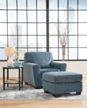 Ashley Furniture 40605/20/14 Cashton - 2 Pc. - Chair, Ottoman - Blue