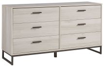 Signature Design by Ashley® EB1864-231 Socalle - Light Natural - Six Drawer Dresser - Vinyl-Wrapped