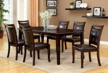 Furniture of America CM3024T Woodside - Dining Table - Dark Cherry / Espresso
