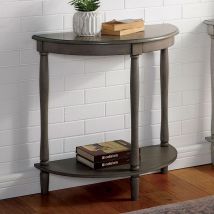 Furniture of America CM-AC362GY Menton - Side Table - Antique Gray