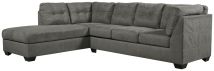 Ashley Furniture 34927S1 Pitkin - Left Arm Facing Corner Chaise 2 Pc Sectional - Slate