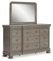 Signature Design by Ashley® B924B1 Lexorne - Gray - Dresser And Mirror