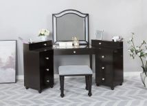 Furniture of America FOA-DK5686DG-PK Tracie - Vanity Set - Obsidian Gray