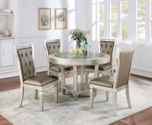 Furniture of America CM3158RT Adelina - Round Table - Champagne