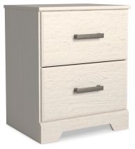 Ashley Furniture B2588-92 Stelsie - Two Drawer Night Stand - White