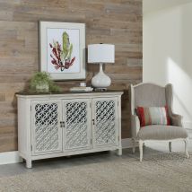 Liberty Furniture 2012W-AC5636 Westridge - 3 Door Accent Cabinet - Antique White