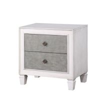 ACME BD00661 Katia - Nightstand - Rustic Gray & White Finish
