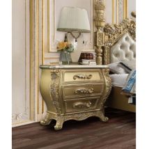 ACME BD01464 Cabriole - Nightstand - Gold Finish