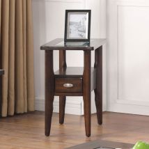 Furniture of America CM4905WN-ST Riverdale - Side Table - Dark Walnut