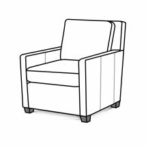 England Furniture 3904AL Hayli Leather Chair