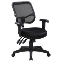 CoasterEssence 800019 Rollo - Upholstered Adjustable Ergonomic Office Chair - Black