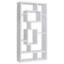 CoasterEveryday 800157 Corey - 71" 8-Shelf Bookshelf - White