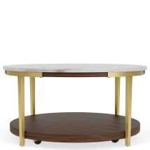 Riverside Furniture 28502 Emery - Round Cocktail Table - Smoked Cherry