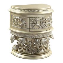 ACME BD00462 Vatican - Nightstand - Champagne Silver Finish