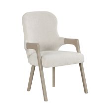 New Classic D4128-25 Gwendolyn - Upholstered Arm Chair (Set of 2) - Cerused Taupe