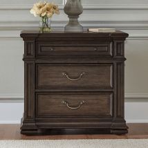Liberty Furniture 765-BR61 Providence Park - Nightstand With Charging Station - Chateau Brown