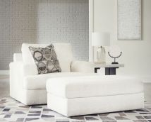 Ashley Furniture 31403/23/08 Ashley Furniture 31403/23/08 Karinne - 2 Pc. - Chair And A Half, Ottoman - Linen