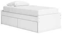 Ashley Furniture EB9630B6 Ashley Furniture EB9630B6 Onita - Twin Platform Bed With 1 Side Storage - White