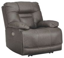 Ashley Furniture U5460213 Wurstrow - Smoke - Pwr Recliner/Adj Headrest