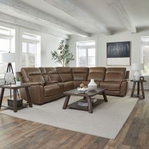 Liberty Furniture 7016CN-UPH-6PCSEC Collins - 6 Piece Sectional - York Chestnut
