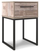 Ashley Furniture EB2320-291 Neilsville - One Drawer Night Stand - Vinyl-Wrapped - Whitewash