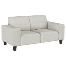 Coaster Fine Furniture 509648 Deerhurst - Upholstered Track Arm Tufted Loveseat - Greige
