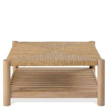Riverside Furniture 30703 Rosalie - Woven Square Coffee Table - Light Brown