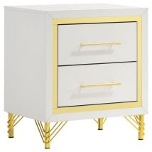 Coaster Fine Furniture 224732 Lucia - 2-Drawer Nightstand - White