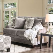 Furniture of America SM5142GY-LV Bonaventura - Loveseat - Gray / Pattern