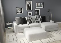 Jackson 4045/63/76/28-58 Jackson 4045/63/76/28-58 Arlo - 2 Piece Oversized Sofa Chaise (RSF Chaise) With 1 Cocktail Ottoman - Arctic