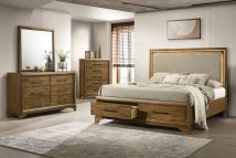 New Classic 00-B1424-34C New Classic 00-B1424-34C Talcott - 5/0 Queen 4 Piece Bedroom Set (Bed, Dresser, Mirror, Chest) - Brown