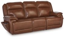Ashley Furniture U1120415 Healy Pier - Power Reclining Sofa / Adj Headrest - Chocolate