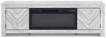 Ashley Furniture W3788W1 Ashley Furniture W3788W1 Cayboni - 71" TV Stand With Electric Fireplace - Whitewash